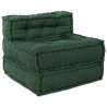 Canapé modulaire vert 70x70x54 tissu 615268615268