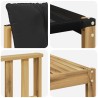 Ensemble de canapés d'extérieur 6 pcs Blanc et noir 615301615301