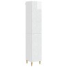Ensemble de Meubles 2 pcs Blanc brillant Bois d'ingénierie 615310615310