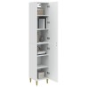 Ensemble de Meubles 2 pcs Blanc brillant Bois d'ingénierie 615310615310