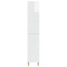 Ensemble de Meubles 2 pcs Blanc brillant Bois d'ingénierie 615310615310