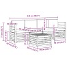 Ensemble de canapés d'extérieur 5 pcs Blanc et anthracite 615322615322
