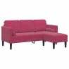 Ensemble de Canapés avec coussin Bordeaux Polyester 615325615325