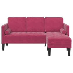 Ensemble de Canapés avec coussin Bordeaux Polyester 615325615325