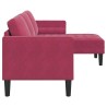 Ensemble de Canapés avec coussin Bordeaux Polyester 615325615325