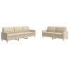 Ensemble de canapés 2 pcs crème tissu 615329615329