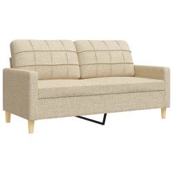 Ensemble de canapés 2 pcs crème tissu 615329615329