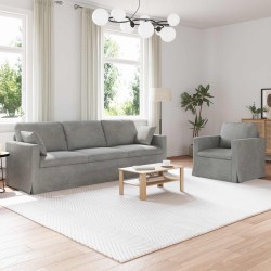 Ensemble de Canapés 2 pcs Gris clair 228 x 78 x 80 cm Velours 615336615336