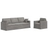 Ensemble de Canapés 2 pcs Gris clair 228 x 78 x 80 cm Velours 615336615336
