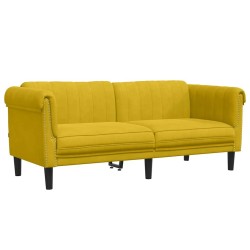 Ensemble de canapés 2 pcs jaune velours 615338615338