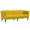 Ensemble de canapés 2 pcs jaune velours 615338615338