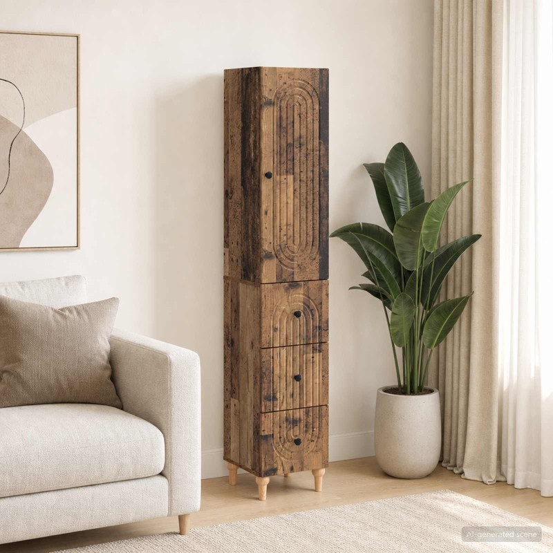 Ensemble de Meubles 2 pcs 33 x 34,5 x 90 cm Bois d'ingénierie 615340615340