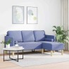 Ensemble de Canapés avec coussin Bleu denim Polyester 615344615344