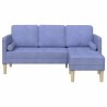 Ensemble de Canapés avec coussin Bleu denim Polyester 615344615344