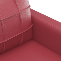 Ensemble de canapés 3 pcs et coussins Rouge bordeaux Similicuir 615348615348