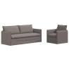 Ensemble de Canapés 2 pcs Taupe 196 x 82 x 85 cm Tissu 615350615350