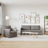 Ensemble de Canapés 2 pcs Taupe 196 x 82 x 85 cm Tissu 615350615350