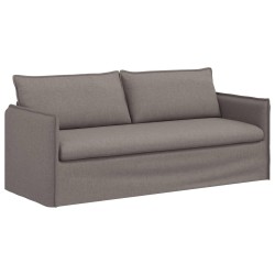 Ensemble de Canapés 2 pcs Taupe 196 x 82 x 85 cm Tissu 615350615350