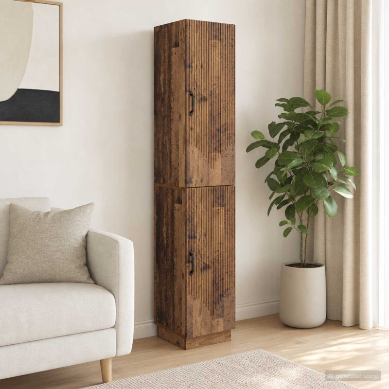 Ensemble de Meubles 2 pcs Bois ancien Bois d'ingénierie 615352615352