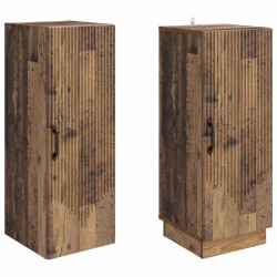 Ensemble de Meubles 2 pcs Bois ancien Bois d'ingénierie 615352615352