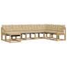 Ensemble de canapés d'extérieur 8 pcs Blanc et Beige 615357615357