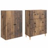 Ensemble de Meubles 2 pcs 66 x 34,5 x 90 cm Bois d'ingénierie 615381615381