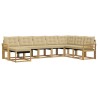 Ensemble de canapés d'extérieur 8 pcs Blanc et Beige 615401615401