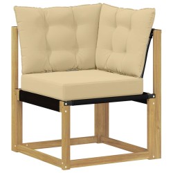 Ensemble de canapés d'extérieur 8 pcs Blanc et Beige 615401615401