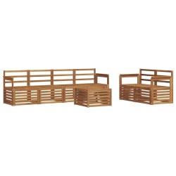 Ensemble de canapés d'extérieur 7 pcs Naturel 615403615403