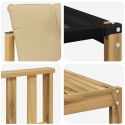 Ensemble de canapés d'extérieur 6 pcs Blanc et Beige 615409615409
