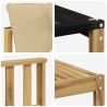 Ensemble de canapés d'extérieur 6 pcs Blanc et Beige 615409615409