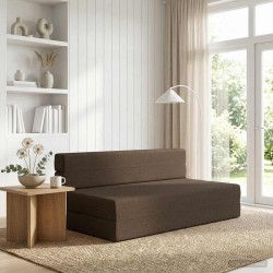 Canapé-lit pliable Taupe 152 x 86,5 x 60 cm Tissu 615414615414