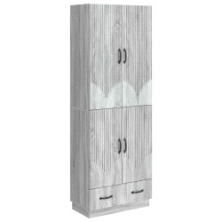 Ensemble de Meubles 2 pcs Sonoma gris Bois d'ingénierie 615415615415