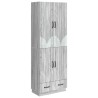 Ensemble de Meubles 2 pcs Sonoma gris Bois d'ingénierie 615415615415