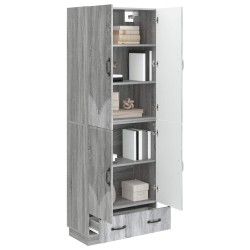 Ensemble de Meubles 2 pcs Sonoma gris Bois d'ingénierie 615415615415
