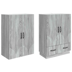 Ensemble de Meubles 2 pcs Sonoma gris Bois d'ingénierie 615415615415