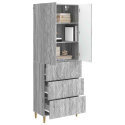 Ensemble de Meubles 2 pcs Sonoma gris 66 x 34,5 x 90 cm 615416615416