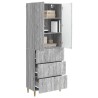 Ensemble de Meubles 2 pcs Sonoma gris 66 x 34,5 x 90 cm 615416615416