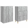 Ensemble de Meubles 2 pcs Sonoma gris 66 x 34,5 x 90 cm 615416615416