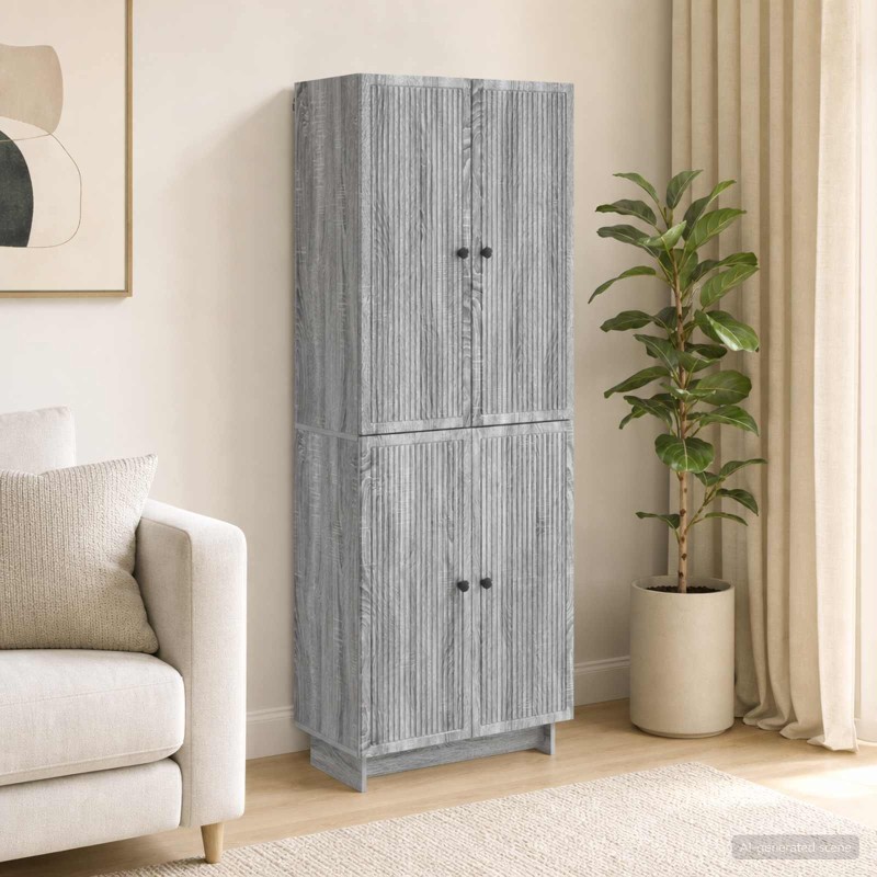 Ensemble de Meubles 2 pcs Sonoma gris 66 x 34,5 x 90 cm 615417615417