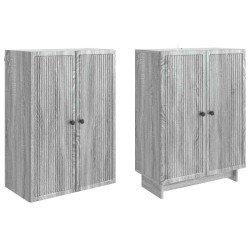 Ensemble de Meubles 2 pcs Sonoma gris 66 x 34,5 x 90 cm 615417615417