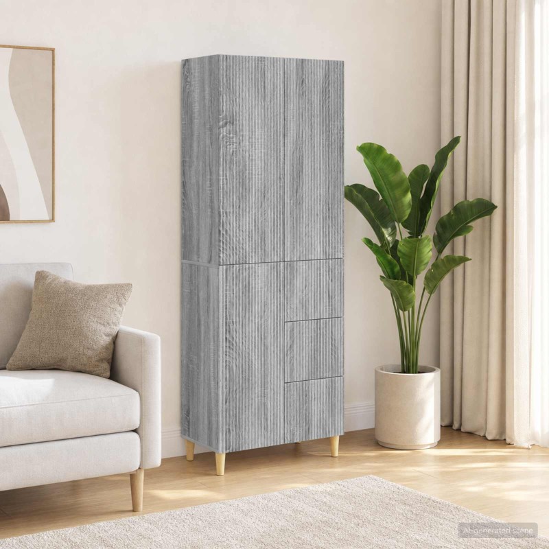 Ensemble de Meubles 2 pcs Sonoma gris 66 x 34,5 x 90 cm 615418615418