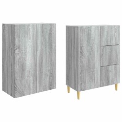 Ensemble de Meubles 2 pcs Sonoma gris 66 x 34,5 x 90 cm 615418615418