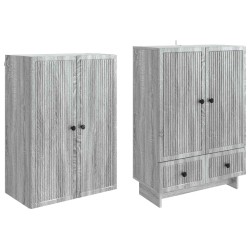 Ensemble de Meubles 2 pcs Sonoma gris 66 x 34,5 x 95 cm 615419615419