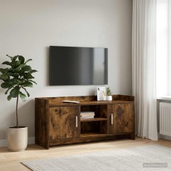 Meuble TV 102 x 33 x 47 cm Chêne fumé Bois d'ingénierie 615421615421