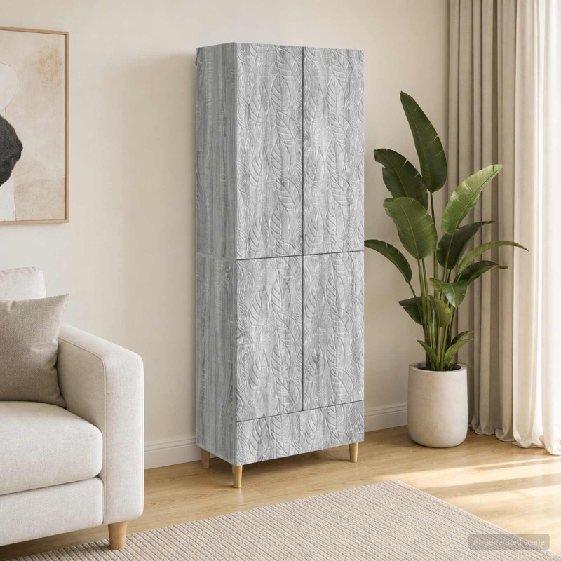 Ensemble de Meubles 2 pcs Sonoma gris Bois d'ingénierie 615423615423