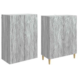 Ensemble de Meubles 2 pcs Sonoma gris Bois d'ingénierie 615424615424