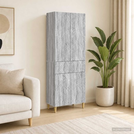 Ensemble de Meubles 2 pcs Sonoma gris Bois d'ingénierie 615430615430