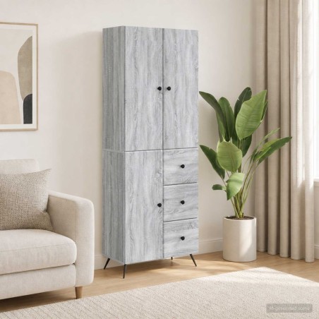 Ensemble de Meubles 2 pcs Sonoma gris Bois d'ingénierie 615431615431