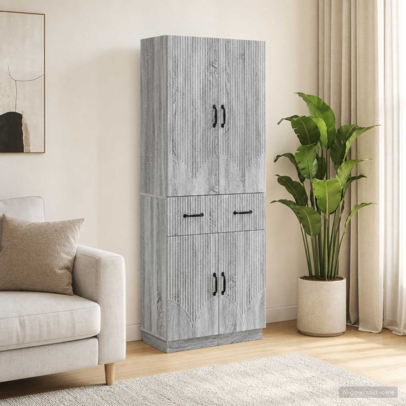 Ensemble de Meubles 2 pcs Sonoma gris Bois d'ingénierie 615432615432